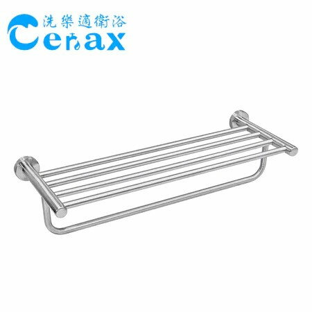 【CERAX洗樂適】 304不鏽鋼雙層毛巾架 加大桿設計浴巾架.浴室毛巾架. 置物架LE02-7960