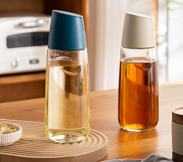 玻璃油壺防漏油瓶廚房家用不掛油自動開合調味料裝醬油小醋瓶油罐 樂樂百貨