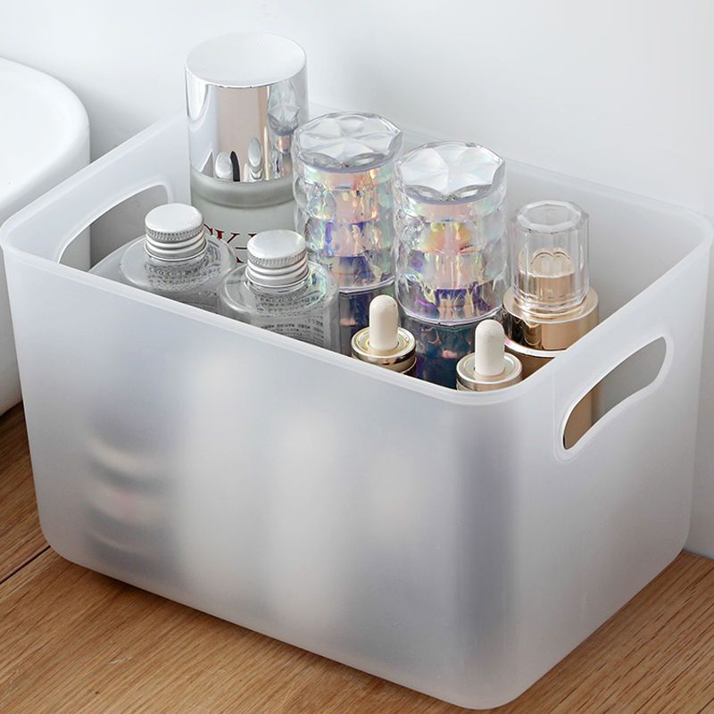 楓林宜居 桌面收納盒家用透明塑料盒子零食玩具儲物盒廚房雜物整理盒