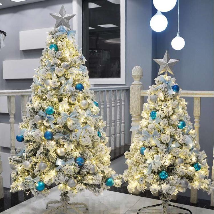 ❀樂天優選好物❀ 聖誕樹圣誕節ins植絨雪鬆圣誕樹套餐家用1.2 1.5 1.8 3米商場櫥窗裝飾品【極有家】