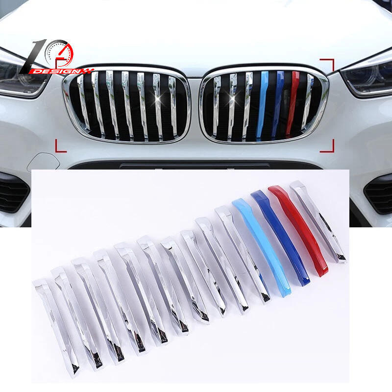 台灣現貨BMW 寶馬 X1 F48 ABS鉻 前格柵蓋裝飾 車外改裝飾條 討見