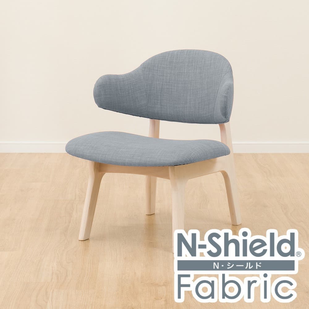 ◆耐磨耐刮 防潑水貓抓布 實木扶手餐椅 RELAX NSF WW/GY 橡膠木 NITORI宜得利家居