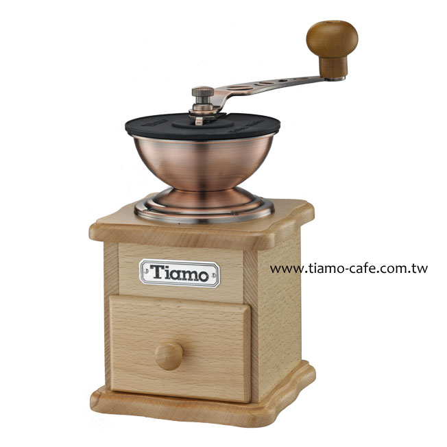 TIAMO 經典手搖 復古磨豆機 可調粗細 附防塵蓋 HG6083BC