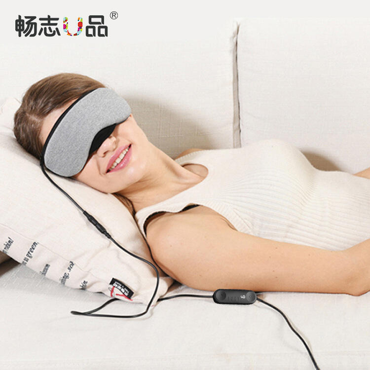 48h出貨丶usb插電發熱蒸汽眼罩員工禮品布面遮光冰敷熱敷睡眠眼罩
