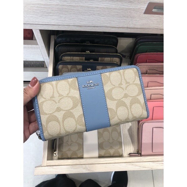 美國代購 臺灣現貨 Coach 經典長夾 ㄇ型拉鏈長夾【送禮精選★APP下單點數4倍送】