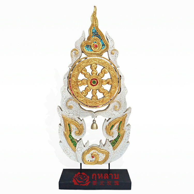 泰國工藝品木雕 復古圖騰擺件東南亞家居裝飾品 創意客廳開業禮品1入