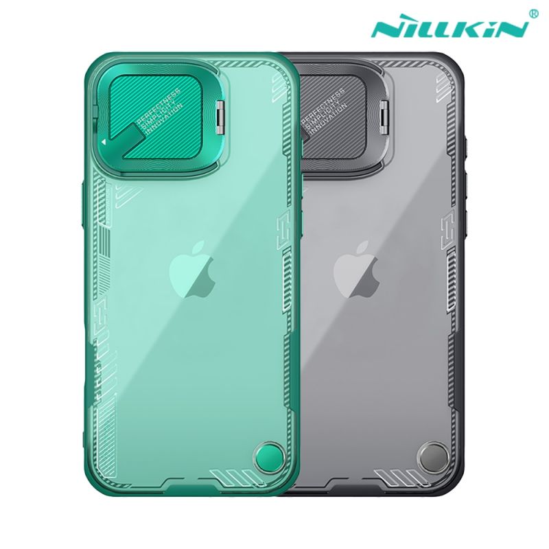 NILLKIN Apple 蘋果 iPhone 16 Pro Max 冰晶 Prop 保護殼 保護套 手機殼 雙料殼 鏡頭保護 可站立 鏡頭支架 鏡頭防塵蓋 鏡頭蓋