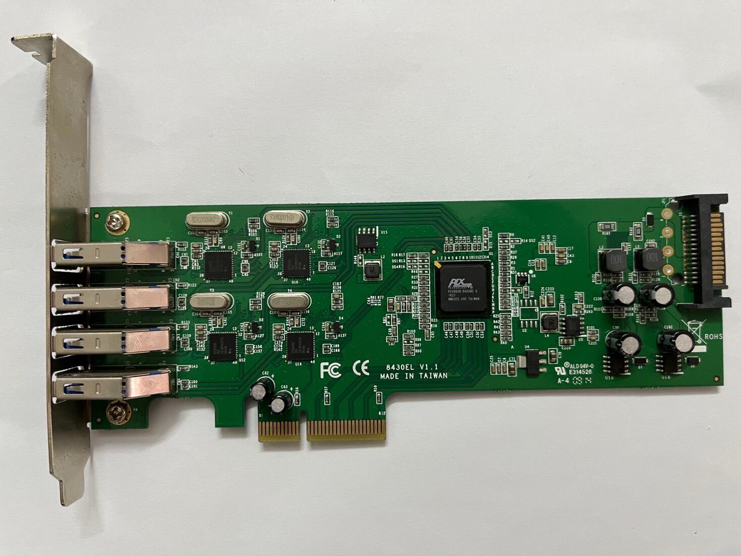 UPTECH 8430EL V1.1 USB3.0 4埠擴充卡 高速傳輸 免驅動 隨插即用 電腦筆電通用 穩定供電 外接硬碟神器