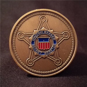 美國特勤局秘勤局紀念章徽章紀念品執法守護神圣邁克爾工藝品收藏