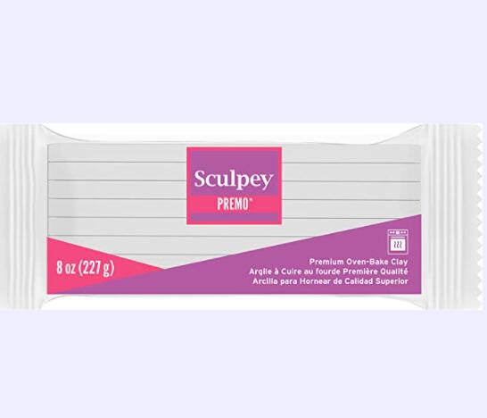 [3美國直購] 黏土 1入裝 Sculpey Premo Polymer Oven-Bake Clay, White, Non Toxic, 8 oz. bar, Great