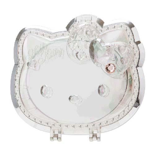 大賀屋 日貨 Hello Kitty 鏡子 化妝鏡 可立式 隨身鏡 立鏡 美容 三麗鷗 凱蒂貓 KT J00011003