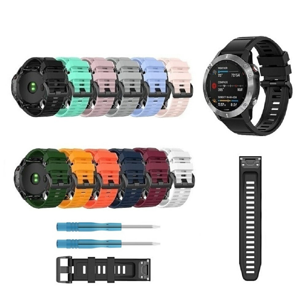 【矽膠錶帶】適用 Garmin Fenix 8 51mm Solar AMOLED 快拆 快扣 錶帶寬度 26mm