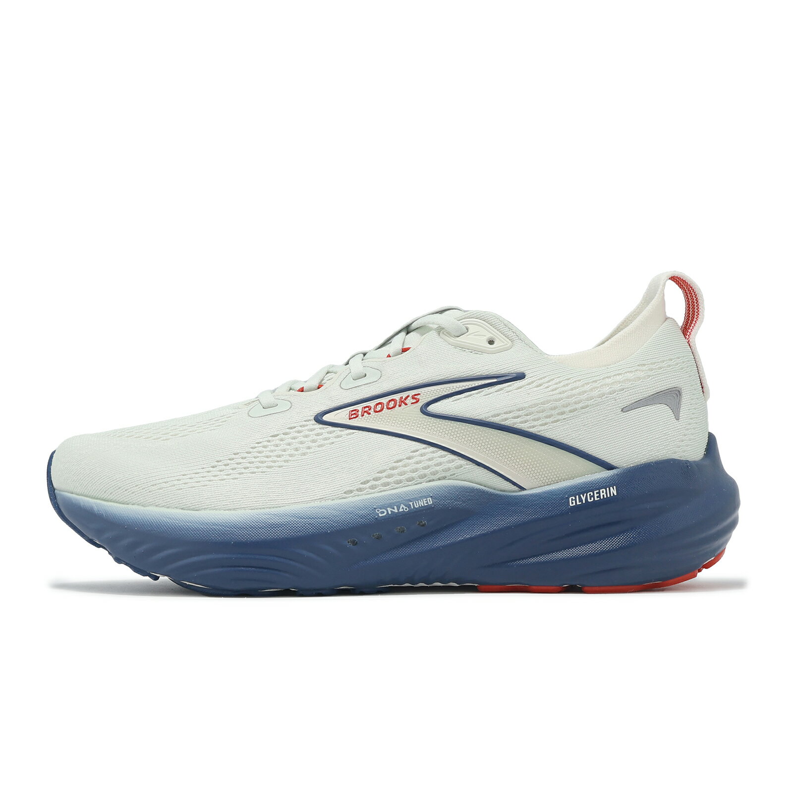Brooks 慢跑鞋 Glycerin 22 男鞋 灰 藍 甘油系列22代 氮氣中底 緩衝 運動鞋 1104451D404