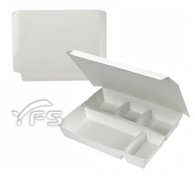 上下五格紙餐盒(空白) (點心 外帶 外食 自助餐 紙製)【裕發興包裝】HF002