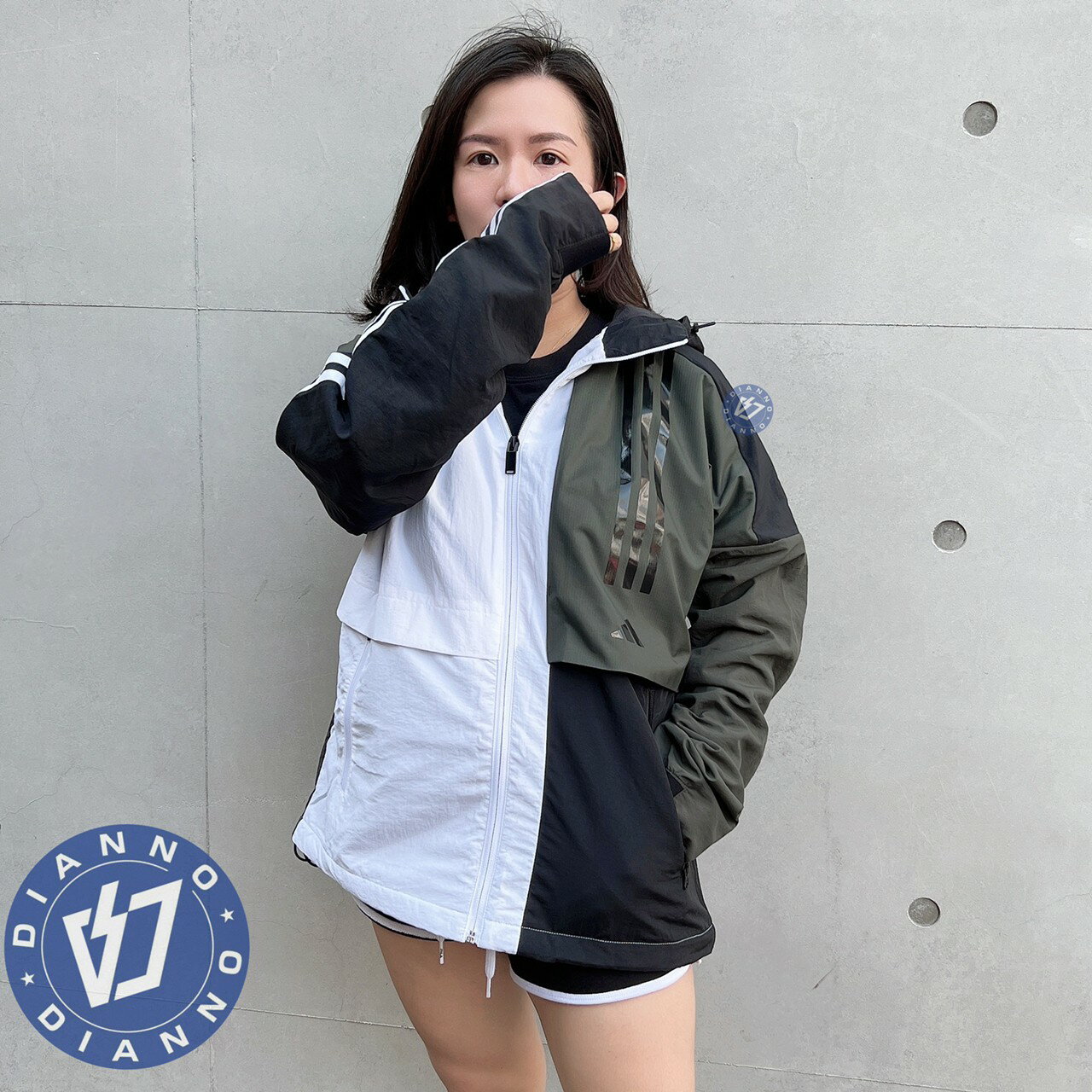 帝安諾-實體店面ADIDAS O2 WB CB 愛迪達 風衣 外套 運動外套 男版 白綠 黑色 FM9398 彭于晏