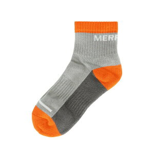 Merrell [JML1907T] 大童 短筒襪 棉質 舒適 運動 配件 休閒 日常 穿搭 橘灰