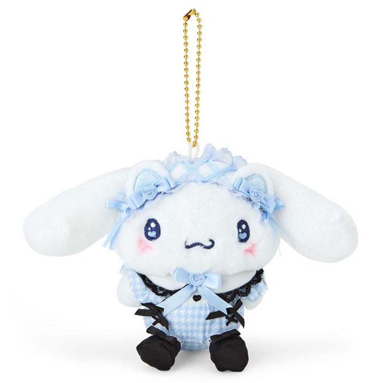 【震撼精品百貨】大耳狗 Cinnamoroll 日本SANRIO三麗鷗 大耳狗絨毛玩偶吊飾-緞帶*41597