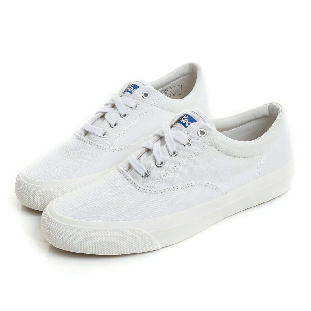 【KEDS 促銷85折楦頭較尖版型偏小，建議拿大半號穿】ANCHOR-182W132465經典復刻綁帶休閒鞋-白