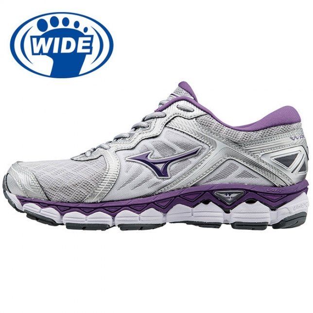 MIZUNO WAVE SKY 寬楦女慢跑鞋