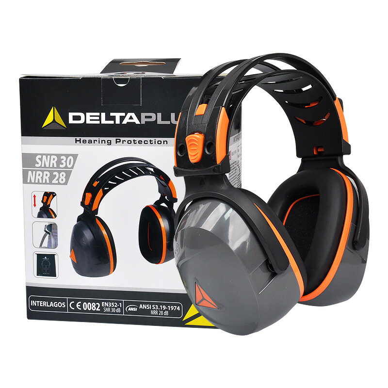 DELTAPLUS代爾塔103009隔音耳罩聽力降噪學習防噪音睡眠耳機