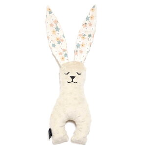 【質本嚴】波蘭品牌 La millou正品 Mr. bunny 安撫兔 23公分- 奶茶花朵 安撫兔/新生兒禮/彌月禮