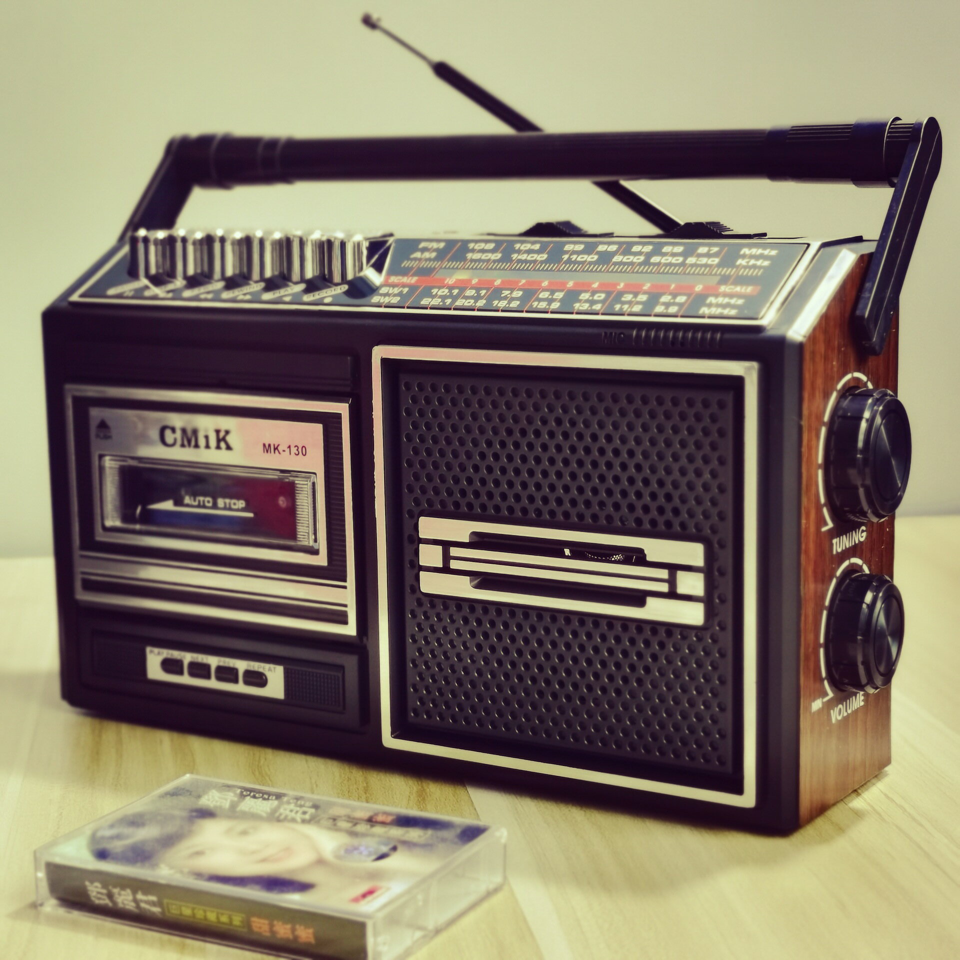 出歐美磁帶機卡帶機收錄機錄音機插卡全波段老人收音機懷舊 科凌旗舰店