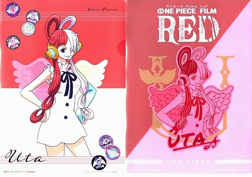 Uta A4 Clear File SET(2張組)一番賞航海王One Piece FILM REDI獎