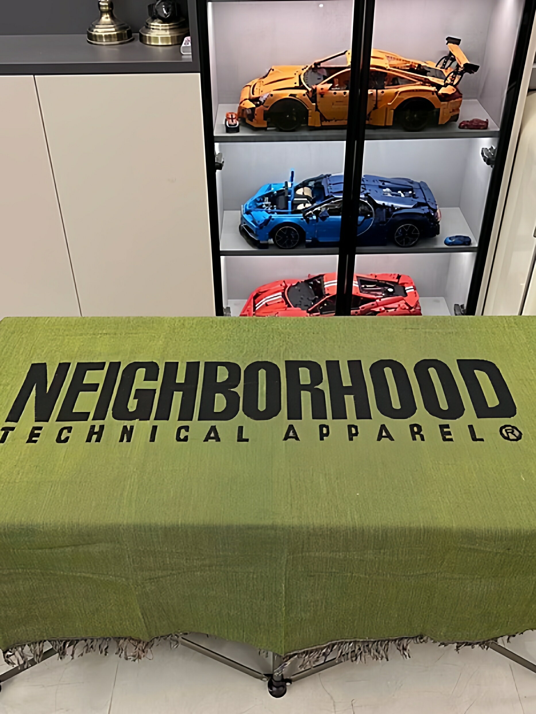 NBHD露營桌布沙發巾墊毯潮流地毯蓋布毛毯橄欖綠Neighborhood