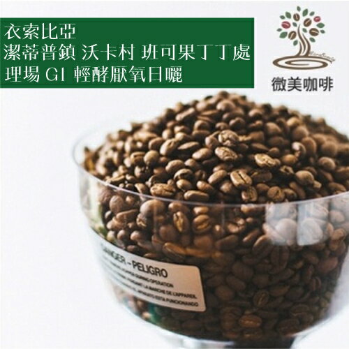 [微美咖啡]半磅475元起,潔蒂普鎮 沃卡村 班可果丁丁處理場 G1 輕酵厭氧日曬(衣索比亞)淺焙咖啡豆,新鮮烘焙