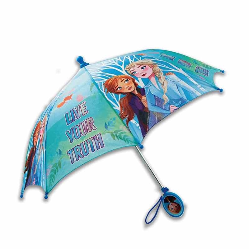 Disney 女童雨傘 安全傘珠 3～7歲 B08FP3RC8M 冰雪奇緣/紅米妮/公主 [2美國直購]
