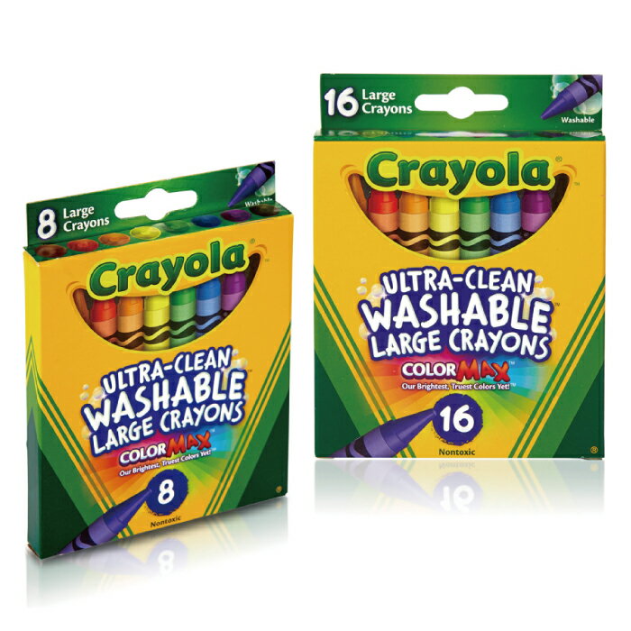 美國 Crayola 繪兒樂 可水洗大蠟筆(8色|16色)