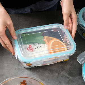 家用上班族玻璃飯盒微波爐專用碗女分隔保鮮學生便當家用帶蓋套裝