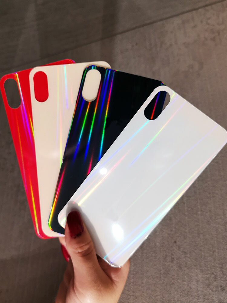 蘋果8plus鋼化膜後膜極光iphone7背膜後蓋7plus背後8彩膜6s手機改色後貼膜防刮花6splus全屏玻璃6p全包保護膜