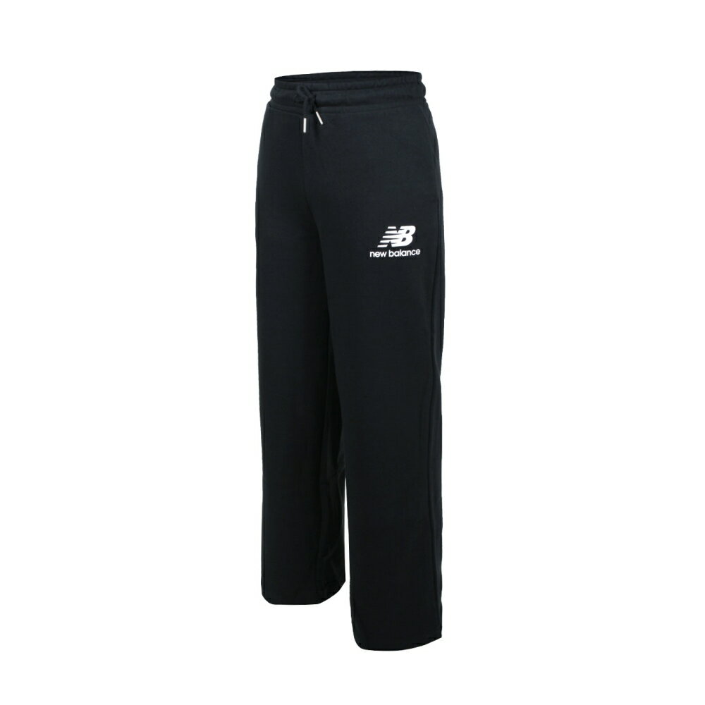 NEW BALANCE 女棉質寬版長褲(針織 寬褲 休閒 NB「WP23516BK」≡排汗專家≡