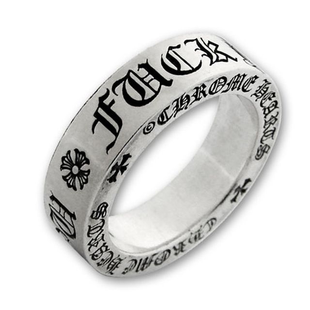 Chrome Hearts Spacer 6mm fuck you 純銀戒指CHR-041 - Goodfind找推薦
