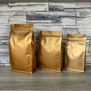 🎉免封口機(10入1份)一磅金色五面封袋氣閥咖啡袋🎉食藥署檢測合格 安心使用
