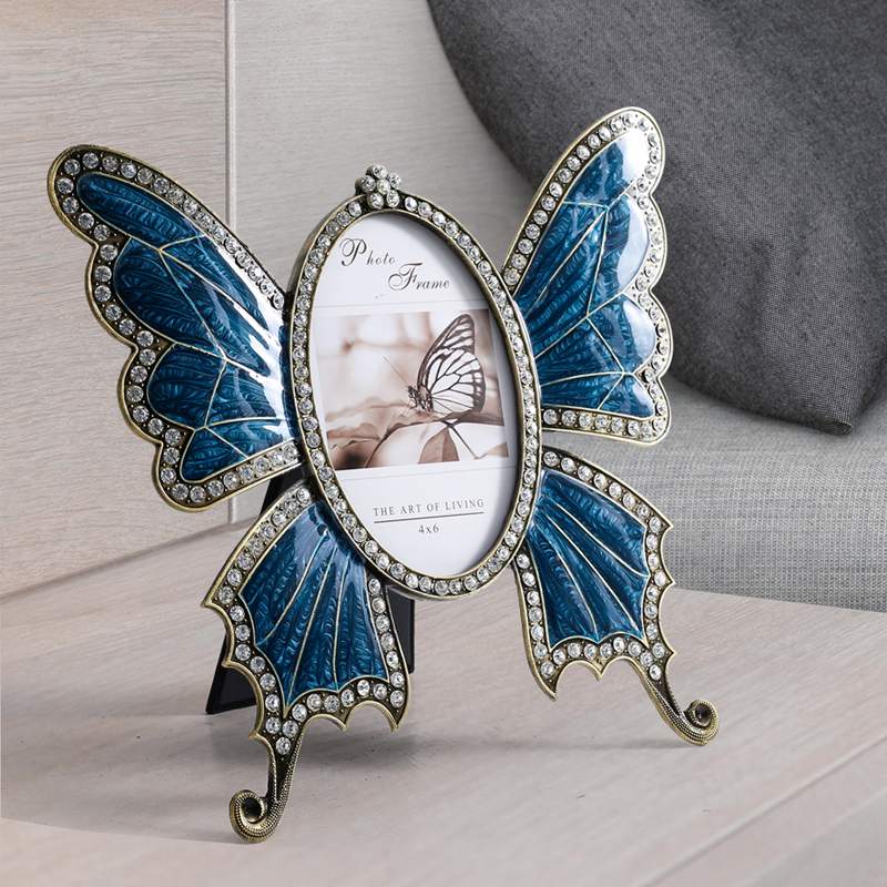 擺件家居飾品相框擺臺現代簡約時尚蝴蝶裝飾品女生房間臥室布置
