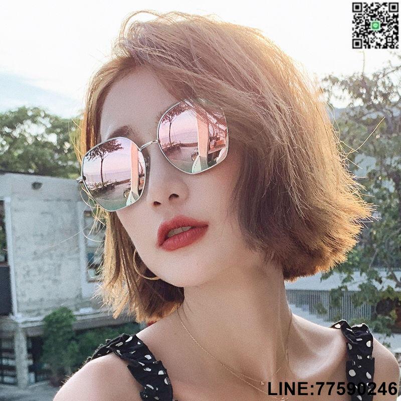 【歡樂購】【現貨免運】新款ins墨鏡女韓版潮圓臉街拍網紅防紫外線太陽鏡女騎車遮陽防曬