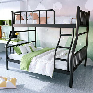 不銹鋼高低床床上下床不銹鋼床上下鋪雙層子母床輕奢鐵藝架床定制