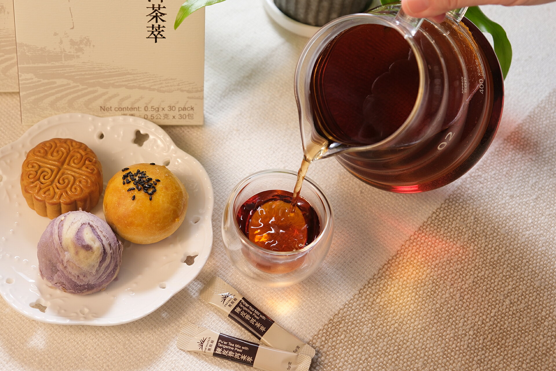 【無限極】陳皮普洱茶萃30條入 生津止渴助消化 可冷泡隨身包 李錦記集團無限極出品 4