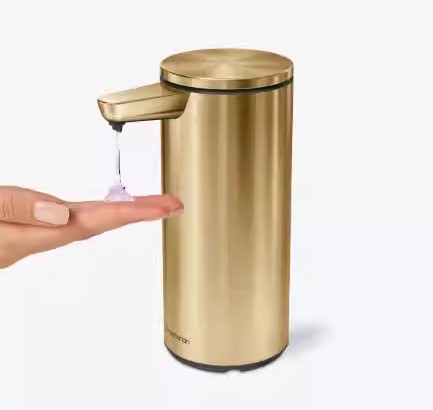 simplehuman 【日本代購】自動給皂機9盎司/防水/充電式/浴室ST1043/1046二色(智能洗手機)