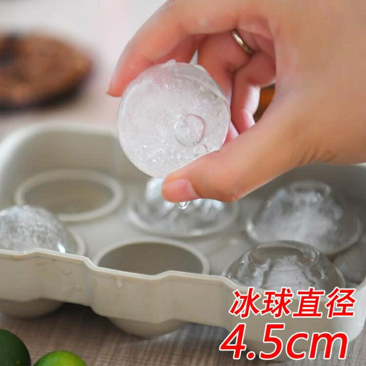 日本SP無異味球形制冰格帶蓋矽膠冰球模具小圓球威士卡冰塊制冰盒
