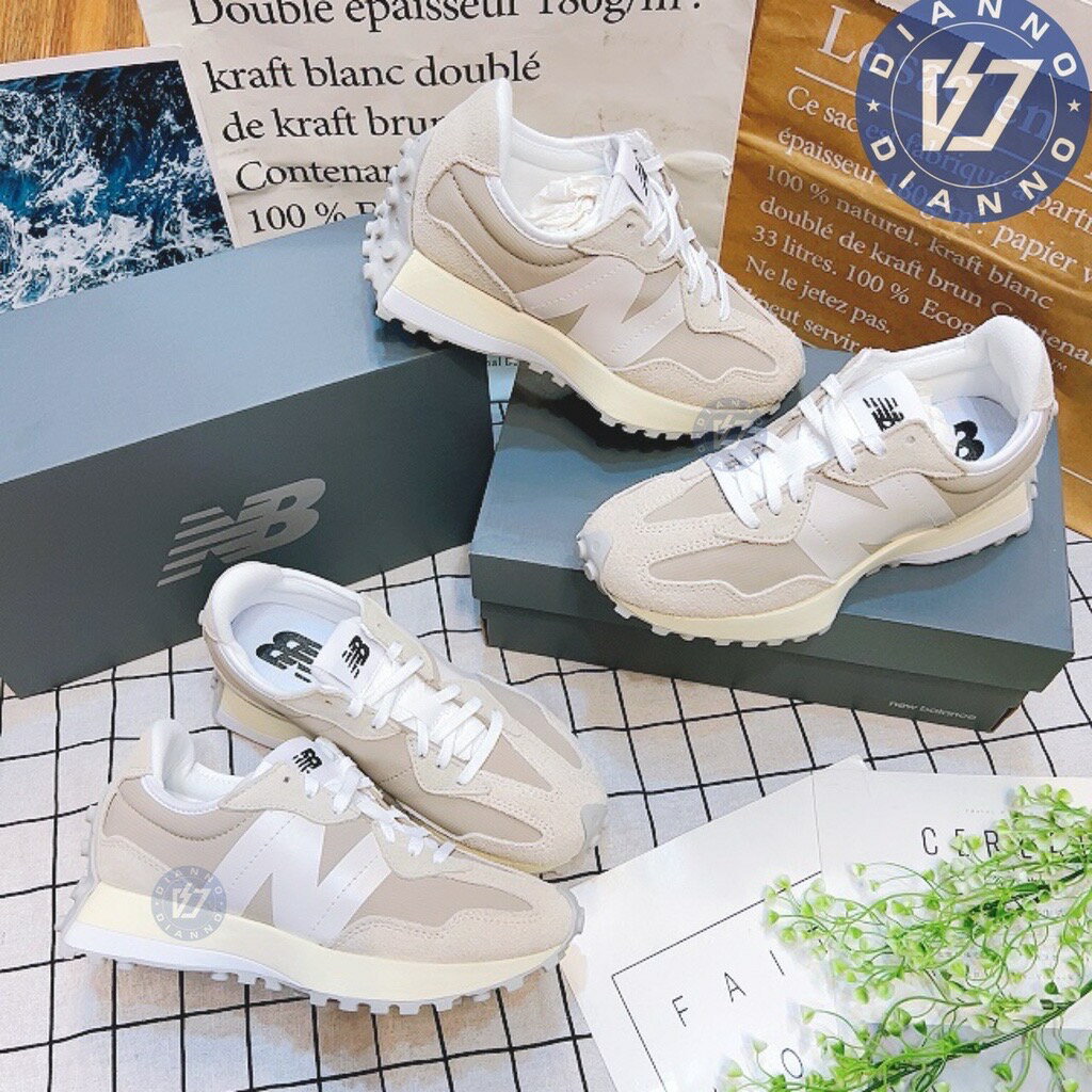 帝安諾 實體店面 - NEW BALANCE NB327 燕麥灰 淺米色 復古 淺灰 運動 休閒鞋 WS327EC【APP下單享4%點數】