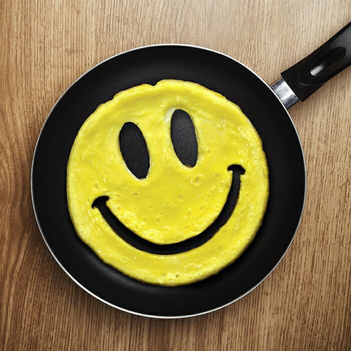 [Hare.D]現貨 笑臉煎蛋器 笑臉 DIY 餐廳擺盤 開心微笑 HAPPY 廚房 矽膠 煎蛋模具