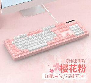 樂天精選 有線鍵盤臺式電腦筆記本辦公專用打字游戲發光薄膜