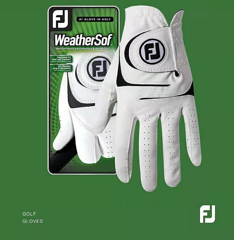 高爾夫手套男士左右手掌心部分羊皮透氣單只防滑耐磨GOLF練習手套