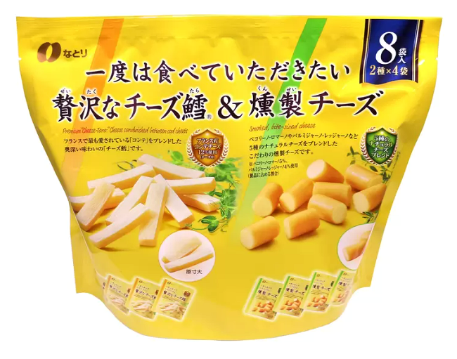 【預購】Natori 奢華起司鱈魚和煙燻起司 256g 8袋 | 日本好市多限定 | 日本伴手禮