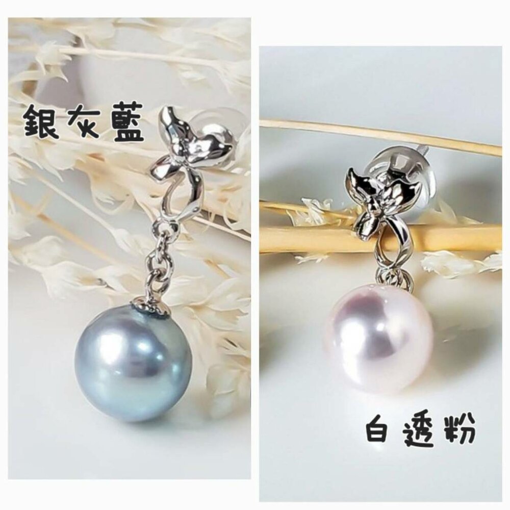 【醇想珠寶】日本 Akoya 珍珠 耳釘 耳環 女款 18K金 天然海水 真多麻 耳飾 正圓珍珠 送女友推薦