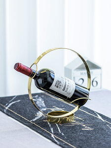 紅酒架擺件葡萄酒架歐式創意現代簡約展示架酒瓶架個性酒柜客廳