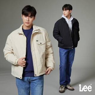 Lee 男款 口袋釘扣舖棉外套